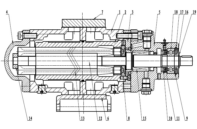 三(san)螺杆泵結構(gou)圖